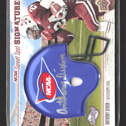 2010 Upper Deck Sweet Spot NCAA Anthony Dixon #134 Helmet Auto /400