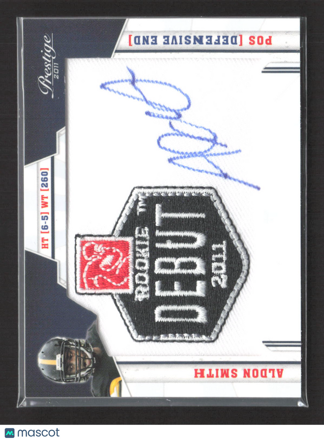 2011 Panini Prestige Aldon Smith #2 Rookie Debut 2011 Patch Auto