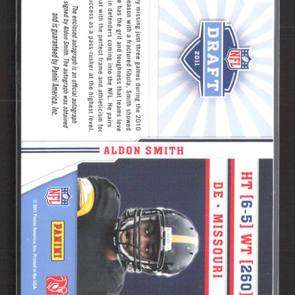 2011 Panini Prestige Aldon Smith #2 Rookie Debut 2011 Patch Auto