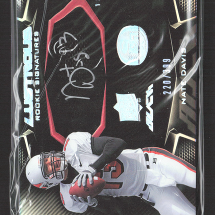 2009 Upper Deck Black Lustrous Rookie Signatures Nate Davis #92 Auto /399
