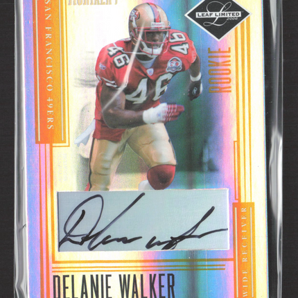 2006 Leaf Limited Monikers Delanie Walker #179 Auto /50