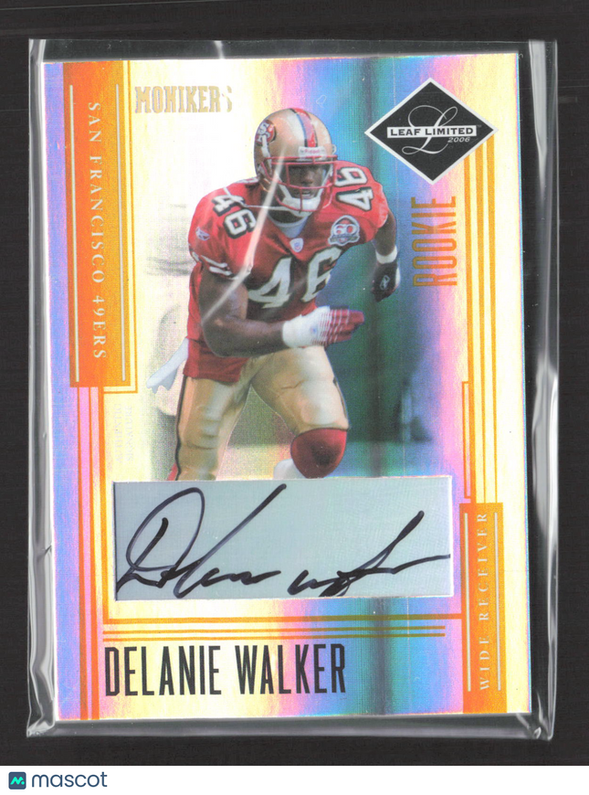 2006 Leaf Limited Monikers Delanie Walker #179 Auto /50