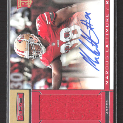 2013 Panini Rookies & Stars Marcus Lattimore #222 Jersey Patch RC Auto /299