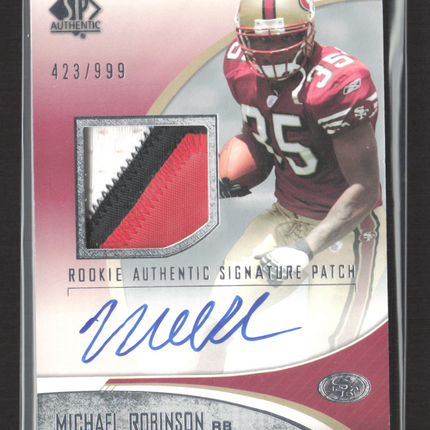 2006 Upper Deck SP Authentic Michael Robinson #250 Patch 423/999 Auto