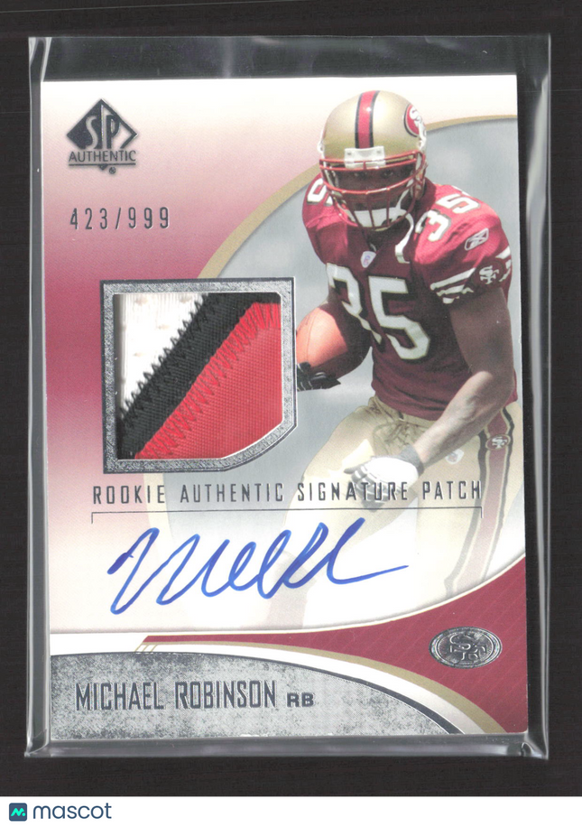2006 Upper Deck SP Authentic Michael Robinson #250 Patch 423/999 Auto