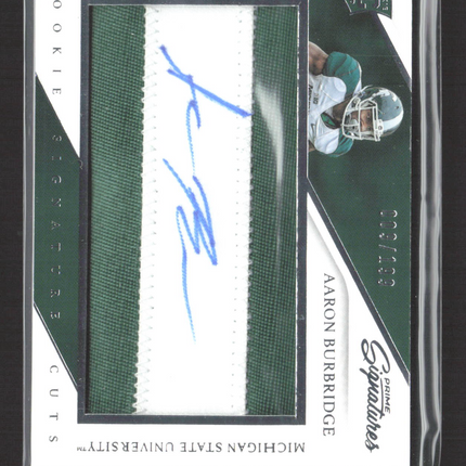 2016 Prime Signatures Rookie Signature Cuts Aaron Burbridge #277 Patch Auto /199