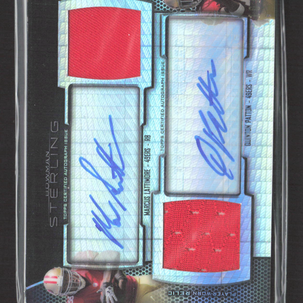 2013 Bowman Sterling Quinton Patton Marcus Lattimore Prism Jersey Auto /35