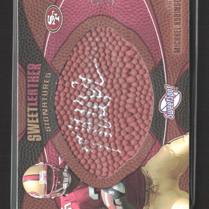 2006 Upper Deck Sweet Spot Sweet Leather Michael Robinson #SLS-MR 14/20 Auto