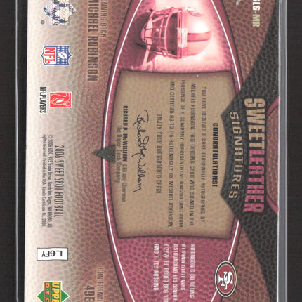 2006 Upper Deck Sweet Spot Sweet Leather Michael Robinson #SLS-MR 14/20 Auto