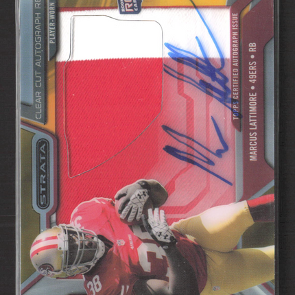 2013 Topps Strata Marcus Lattimore #CCAR-ML Patch Relic Clear Cut 17/75 RC Auto