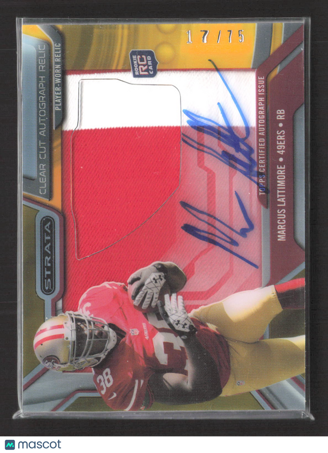 2013 Topps Strata Marcus Lattimore #CCAR-ML Patch Relic Clear Cut 17/75 RC Auto