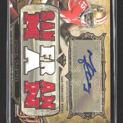 2013 Topps Triple Threads Michael Crabtree #TTAR-MC Patch Auto /9