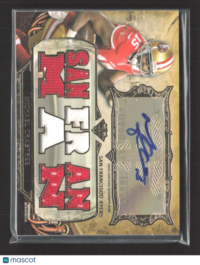 2013 Topps Triple Threads Michael Crabtree #TTAR-MC Patch Auto /9
