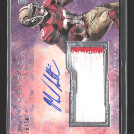 2013 Topps Inception Marcus Lattimore #IAJP-ML Patch 16/50 Auto