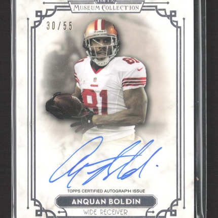2013 Topps Museum Collection Anquan Boldin #SSA-AB /55 Auto