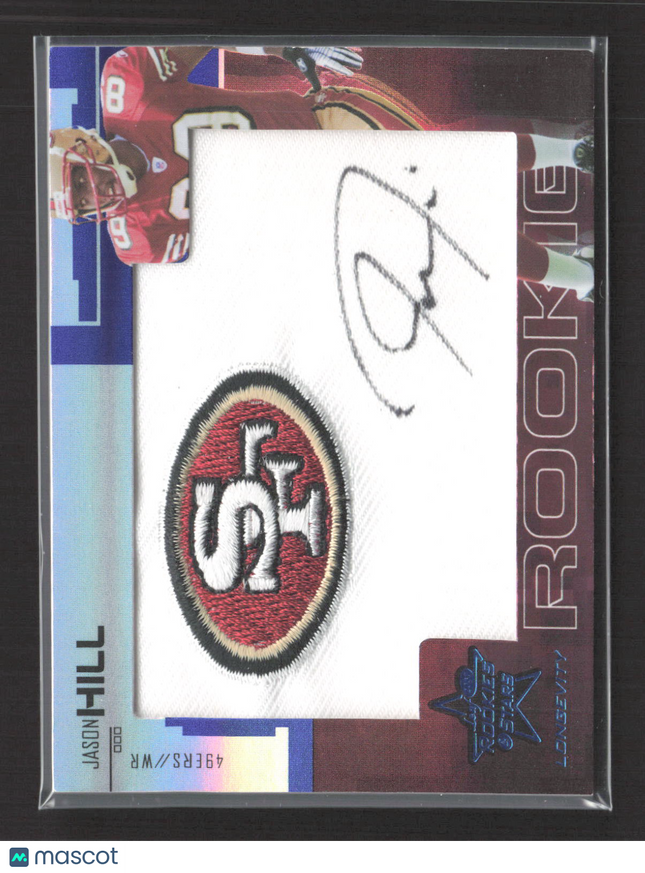 2007 Donruss Playoff Rookies & Stars Longevity Jason Hill #224 Patch Auto 1/1