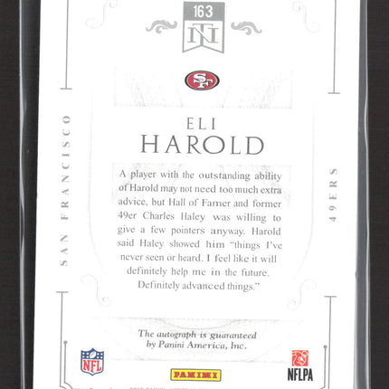 2016 Panini National Treasures Eli Harold #163 /5 RC Auto