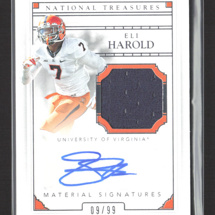 2016 Panini National Treasures Collegiate Eli Harold #37 09/99 Patch Auto