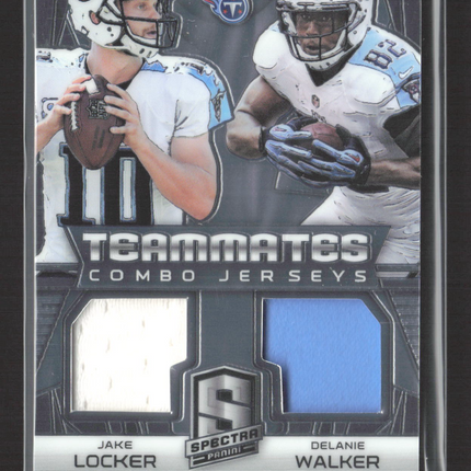 2015 Spectra Teammates Combo Jerseys Delanie Walker Jake Locker Jersey 177/199