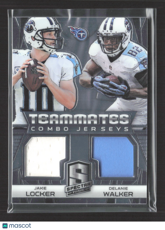 2015 Spectra Teammates Combo Jerseys Delanie Walker Jake Locker Jersey 177/199