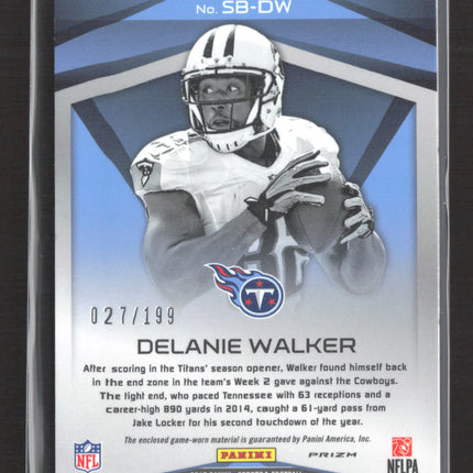 2015 Panini Spectra Prizm Sunday Best Delanie Walker #SB-DW 027/199 Jersey