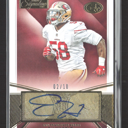 2015 Panini Donruss Signature Series Eli Harold #406 02/10 Auto