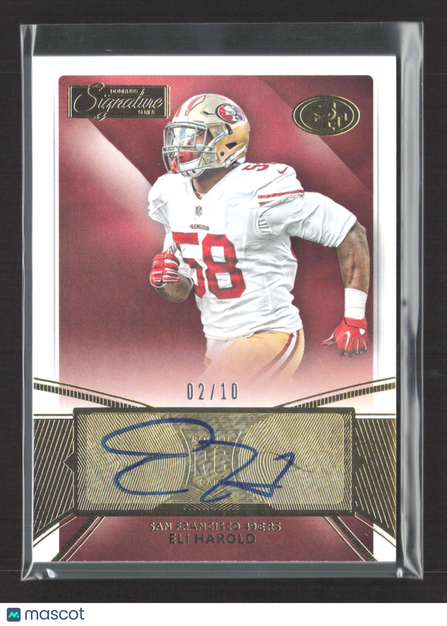 2015 Panini Donruss Signature Series Eli Harold #406 02/10 Auto