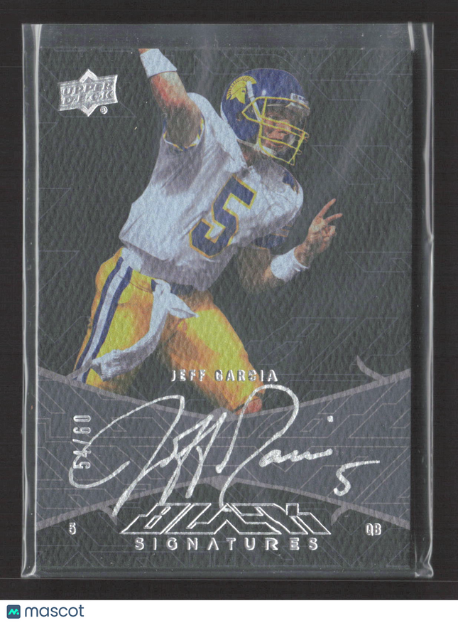 2015 Upper Deck Black Signatures Exquisite Jeff Garcia #UDB-JG 54/60 Auto