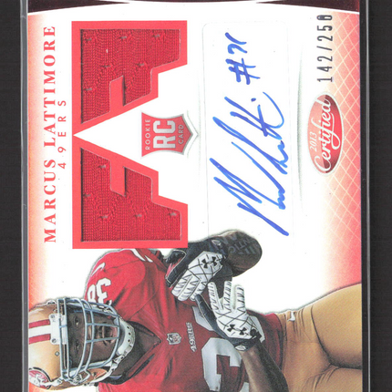 2013 Panini Certified Freshman Fabric Marcus Lattimore #323 142/250 Jersey Auto