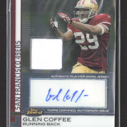 2009 Topps Finest Glen Coffee #87 Authentic Player-Worn Jersey 188/309 Auto