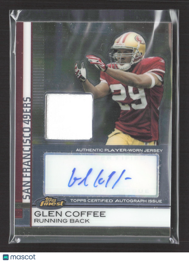 2009 Topps Finest Glen Coffee #87 Authentic Player-Worn Jersey 188/309 Auto