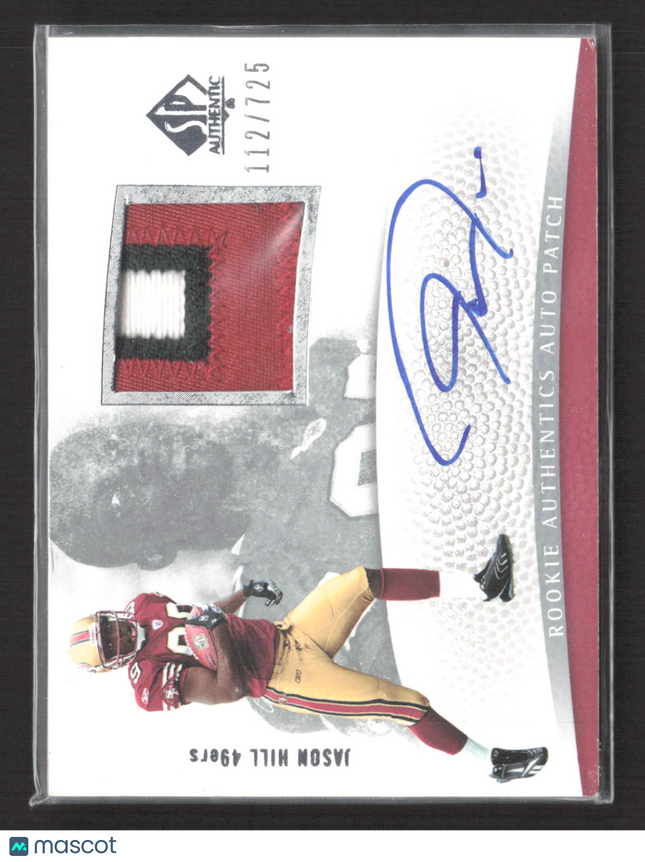2007 Upper Deck SP Authentic Jason Hill #275 112/725 Patch Auto