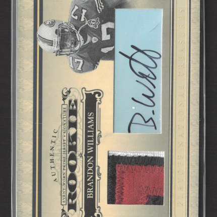 2006 Playoff National Treasures Brandon Williams #117 Patch Jersey Auto /25