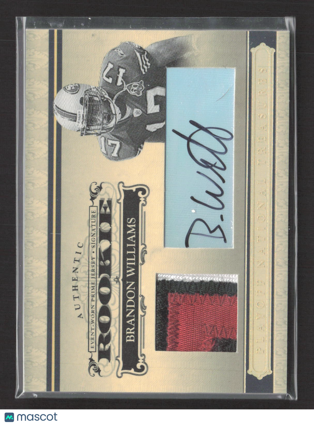 2006 Playoff National Treasures Brandon Williams #117 Patch Jersey Auto /25