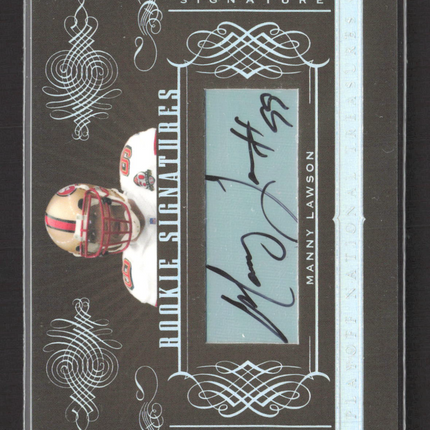 2006 Playoff National Treasures Rookie Signatures Manny Lawson #173 188/200 Auto