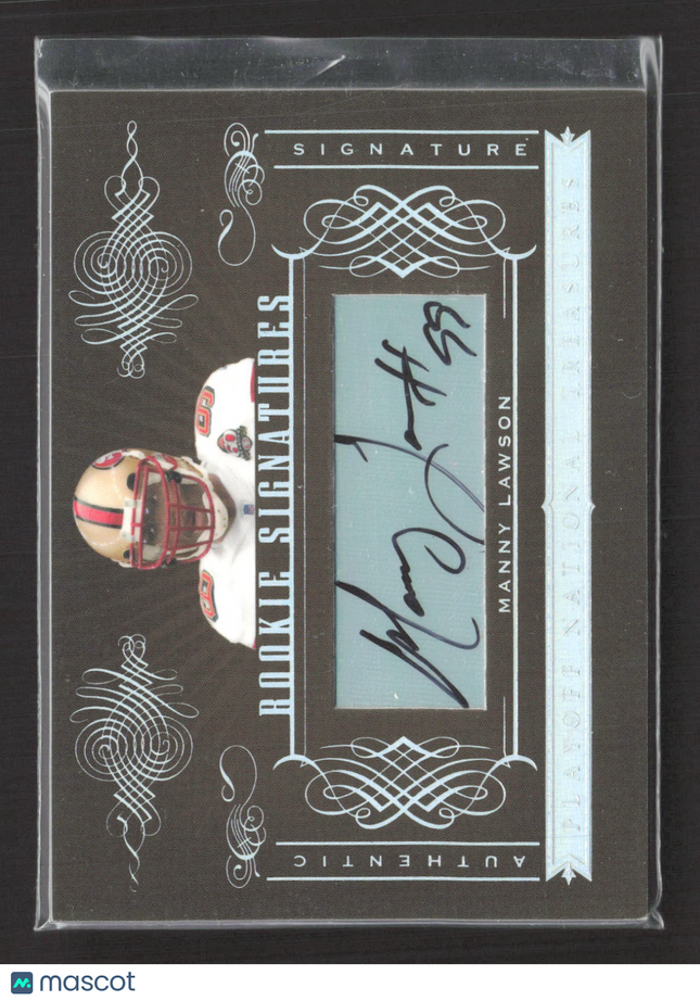 2006 Playoff National Treasures Rookie Signatures Manny Lawson #173 188/200 Auto
