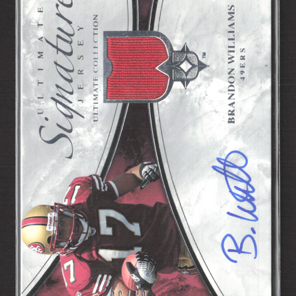 2006 Upper Deck Ultimate Jersey Brandon Williams #ULT-BW Jersey Auto /35
