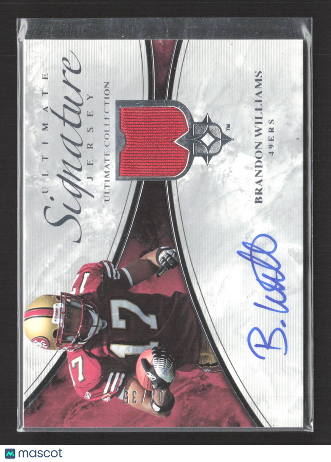 2006 Upper Deck Ultimate Jersey Brandon Williams #ULT-BW Jersey Auto /35