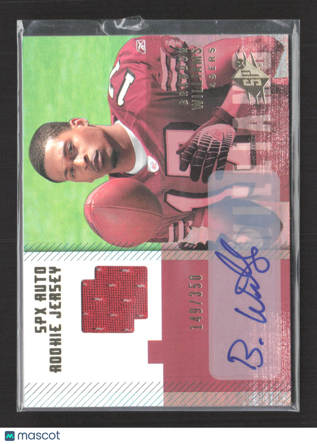 2006 Upper Deck SPx Brandon Williams #194 149/350 Rookie Jersey Auto