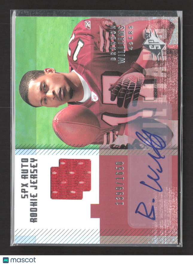 2006 Upper Deck SPx Brandon Williams #194 1399/1650 Jersey Auto