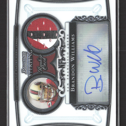 2006 Bowman Sterling Brandon Williams #BS-BW Patch Jersey Auto