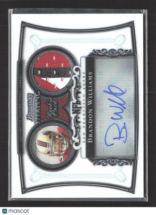 2006 Bowman Sterling Brandon Williams #BS-BW Patch Jersey Auto
