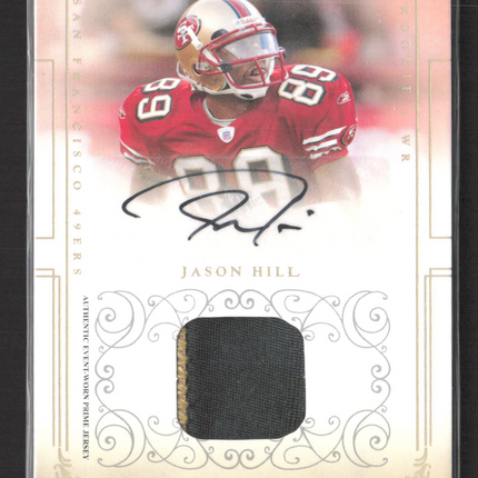2007 Playoff National Treasures Jason Hill #116 Patch Jersey Auto /25