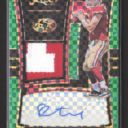 2018 Panini Select Prizm C.J. Beathard #RM-CJ Green Patch 2/5 Auto