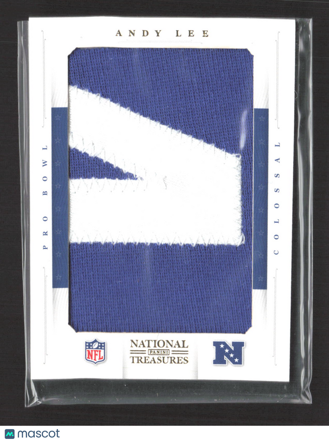 2013 National Treasures Colossal Andy Lee #36 Prime 1/2 Pro Bowl Jersey Patch