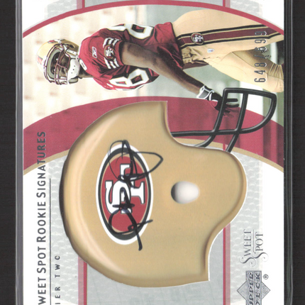 2004 Upper Deck Sweet Spot Helmet Rookie Derrick Hamilton #255 648/690 Auto