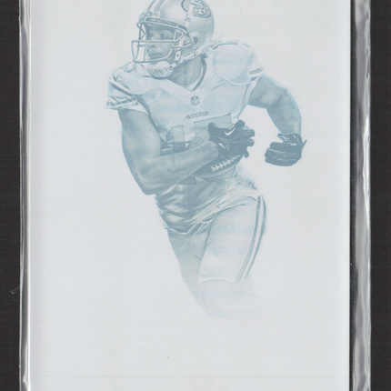 2015 Panini National Treasures Michael Crabtree #84 Cyan Printing Plate 1/1