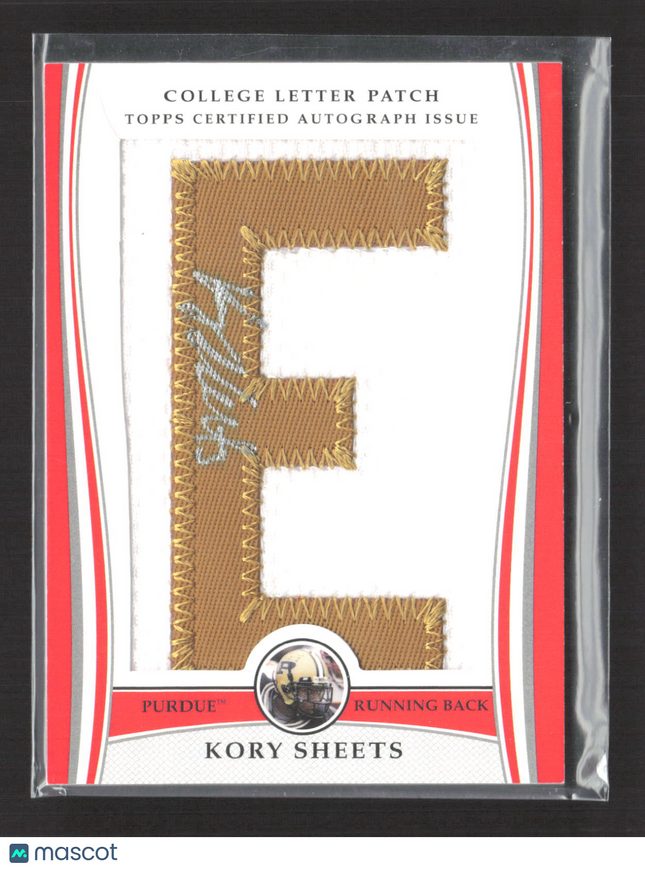 2009 Topps College Letter Patch Kory Sheets #LAP-KS 136/175 Auto