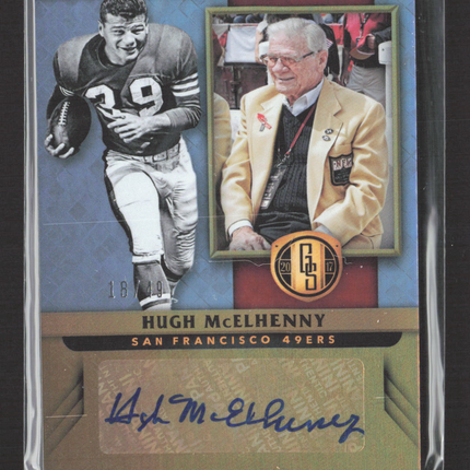 2017 Panini Gold Standard Gold Jacket Signatures Hugh McElhenny #GJ-HM Auto /49
