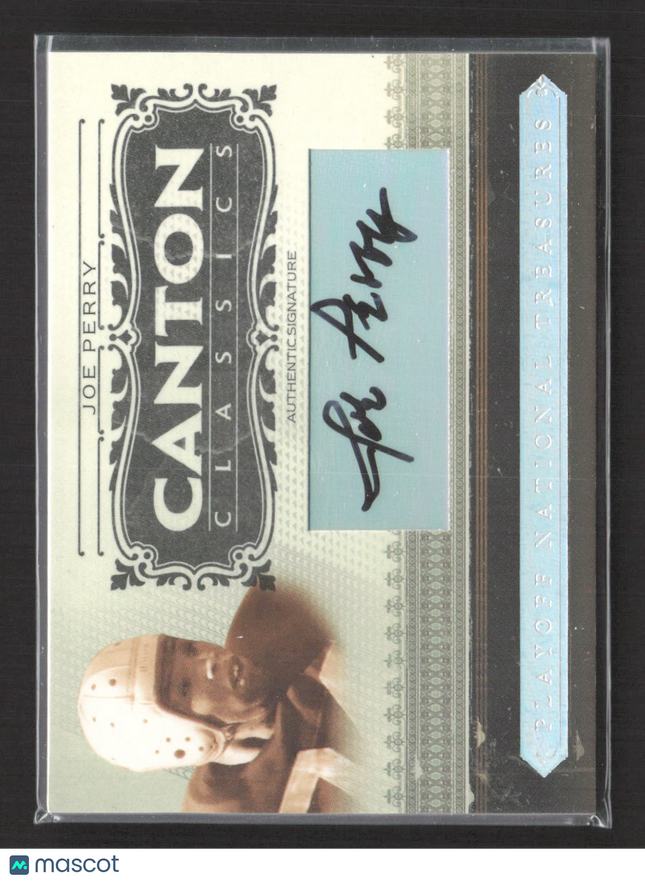 2006 Playoff National Treasures Canton Classics Joe Perry #CC-JP 24/99 Auto